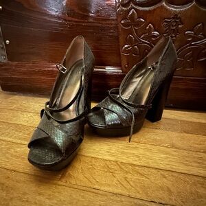 Elegant Brown Platform Heels